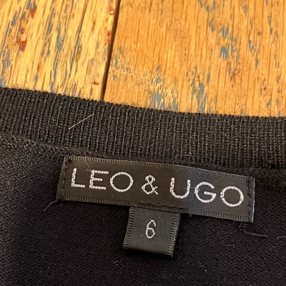 📍 Léo & Ugo short sleeve sweater with small pearl details size 6  16/18 - Picture 2 of 7